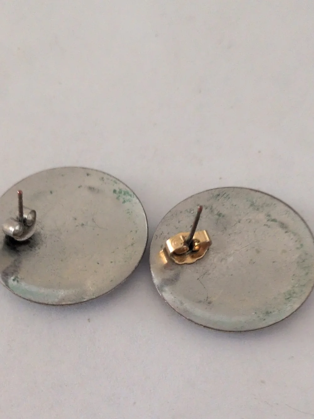 Silver Floral Engraved Round Earrings - Women Accessories